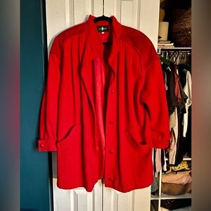 Hunt Club Red Wool Coat